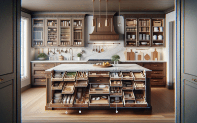 Kitchen Island Storage Hacks with Custom Cabinetry